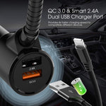 FM Transmitter for Car Audio Bluetooth Transmitter Adapter Receiver Wireless Handsfree Calling and Music Player Voltmeter Car Kit TF Card AUX 1.44 Display Input Output