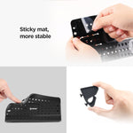 IPOW Car Pad with Sticky Gel Points 3rd Generation Universal Silicon Mat for Various Dashboards,Phone Mount Holder Compatible with iPhone X 8 8P 7 7P 6S 6 5S,Galaxy Note8 S9 S8 S7 S6 S5