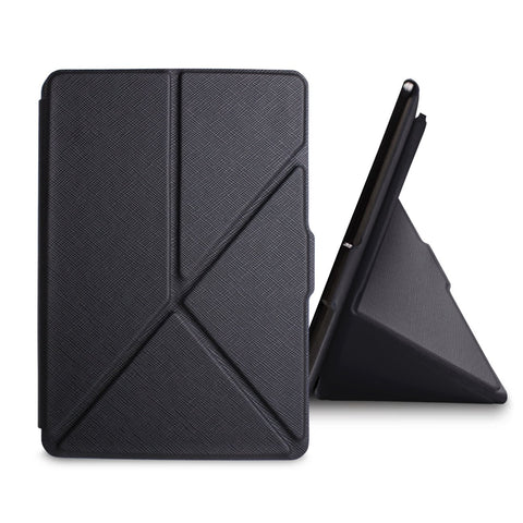 Walnew Amazon Kindle Paperwhite Stand Case Cover--Ultra Lightweight PU Leather Origami Smart Cover for All-New Kindle Paperwhite (Fits versions: 2012, 2013, 2014 and 2015 All-new 300 PPI ),Black