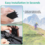 Bike Phone Mount, Bovon 360°Rotation Silicone Bicycle Phone Holder, Universal Motorcycle Handlebar Mount Fits for iPhone X, 8/8 Plus, 7, 6/6s Plus, Galaxy S9/S9 Plus, S8/S8 Plus, 4.0"-6.0" phones