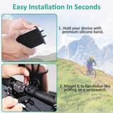 Bike Phone Mount, Bovon 360°Rotation Silicone Bicycle Phone Holder, Universal Motorcycle Handlebar Mount Fits for iPhone X, 8/8 Plus, 7, 6/6s Plus, Galaxy S9/S9 Plus, S8/S8 Plus, 4.0"-6.0" phones