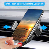Wireless Car Charger Mount, 7.5W /10W Qi Fast Charging, Auto-Clamping Dashboard & Air Vent Phone Holder, Compatible Samsung Galaxy S10/S9/S9+/S8/S8+/S7/S6 Edge/Note 9/8 iPhone Xs Max/Xs/XR/X/8/8 Plus