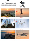 ViewPoint 16X Zoom Lens Telescope Telephoto Clip On Lens For iPhone XS, XS MAX, X, 8, 7, 6s, 6, Samsung S9, S9 Plus, S8, S8 Plus, S7, S7 Edge, S6 Edge, S6 - Smartphones & Cellphones - Bluetooth Remote