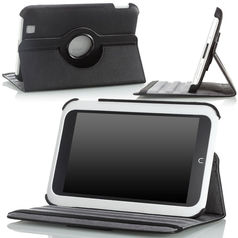 MoKo(TM) 360 Degree Rotating Cover Case for Barnes & Noble Nook Full HD 7" Inch Tablet, Black (with Vertical and Horizontal Stand, and Smart Cover Auto Sleep/Wake Function)-