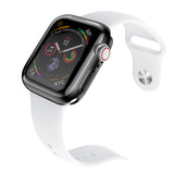 smiling Apple Watch 4 Case with Buit in TPU Screen Protector 44mm- All Around Protective Case High Definition Clear Ultra-Thin Cover Apple iwatch 44mm Series 4(Black, 44mm)