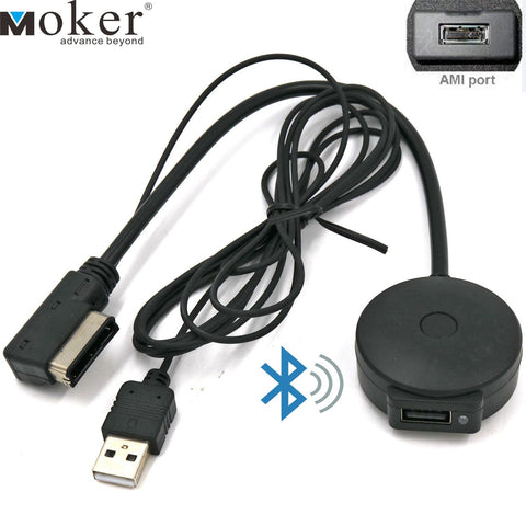 Moker AMI MMI Bluetooth Streaming Adapter for Audi and VW,Works with Apple iPhone iPod Android Bluetooth Capable Devices - Premium CSR Chipset Enjoy HiFi Music