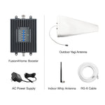 SureCall Fusion4Home Yagi/Whip, Cell Phone Signal Booster Kit for All Carriers 3G/4G LTE up to 3,000 Sq Ft