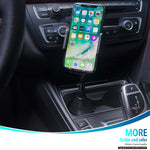 TOPGO [Upgraded] Cup Holder Phone Mount Universal Adjustable Gooseneck Cup Holder Cradle Car Mount for Cell Phone iPhone Xs/XS Max/X/8/7 Plus/Galaxy