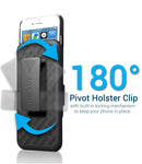 Aduro Holster Case for iPhone 8 Plus/iPhone 7 Plus (5.5") Combo Shell & Holster Slim Shell Case with Built-in Kickstand + Swivel Belt Clip Holster for Apple iPhone 8 Plus and iPhone 7 Plus ONLY