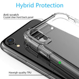 iPhone XR Case, Soft Shockproof Case Heavy Duty Protective Cover Shock Absorption Case,Reinforced Corners TPU Bumper Hard PC Back Cover for iPhone XR 6.1 inch (Crystal Clear)