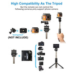 BlitzWolf Selfie Stick Tripod with Bluetooth Remote for Gopro iPhone x 8 Plus 7 6 6s Plus Android Samsung s9 s8 s7 Plus Edge 4 in 1 Mini Pocket Extendable Monopod Aluminum Alloy 360 Degree Rotation