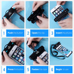 Universal Waterproof Case, Lansen Waterproof Phone Pouch Dry Bag Compatible with iPhone Xs/XR/XS Max/8/7/7 Plus/6S/6/6S Plus, Samsung Galaxy S9/S9 Plus/S8/S8 Plus/Note 8 6 5 4,HTC-[2 Pack]