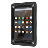 Hocase Fire 7 2015 Tablet Case - Shockproof Raised Edges Screen Protection Silicone Rubber Bumper Hard Protective Case For Amazon Fire 7 Tablet (For 2015 5th Generation Only) - Black