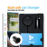 Muse Auto (2nd Gen): Alexa-Enabled Voice Assistant for Cars with Hands-Free Music, Audiobooks, Navigation and 2-Port USB Car Charger