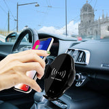 Wireless Car Charger Mount, Ecke 10W Qi Wireless Car Fast Charger Mount Air Vent & Dashboard Phone Gravity Holder Compatible iPhone X/Xs Max/XR/8/8+, Samsung S10/S10+/S9/S9+/S8/S8+