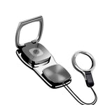 Liv2Fun Multifunctional Wearable Phone Ring, Detachable Phone Grip, with Anti-Theft Lanyard Neck Strap Loop, Support Magnetic Car Mount (Dark Grey)