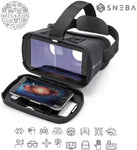 VR Glasses, Virtual Reality Headset, 3D IMAX Movie/Game Viewer Compatible iPhone XR Xs X 8 7 6 S Plus Samsung Galaxy S9 S8 S7 S6 Edge + etc 4.0-6.33" Cellphone