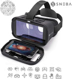 VR Glasses, Virtual Reality Headset, 3D IMAX Movie/Game Viewer Compatible iPhone XR Xs X 8 7 6 S Plus Samsung Galaxy S9 S8 S7 S6 Edge + etc 4.0-6.33" Cellphone