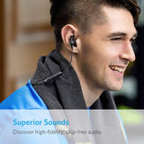 Bluetooth Headphones, Anker SoundBuds Slim Wireless Workout Headphones,10-Hour Playtime, Bluetooth 5.0, IPX7 Waterproof Magnetic Wireless Earbuds, Bluetooth Earbuds for Sports, Exercise, Running, Gym