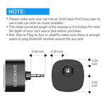 Bluetooth Receiver for Car, ELECWAVE Bluetooth 4.2 Hands-Free Car Kits/Bluetooth Aux Car Audio Adapter with Dual 2.4A USB Port Car Charger, Wireless Car Kits for Home/Car Audio Stereo, 3.5mm AUX Input