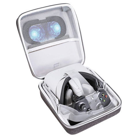 Kootek Travel Carrying Case for Oculus Go Standalone Virtual Reality Headset, Double Layer Protective Bag High Capacity Storage Case for Gaming Remote Controller Power Bank Adapter Cable Accessories