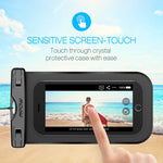 Mpow Waterproof Phone Pouch, IPX8 Universal Waterproof Case Underwater Dry Bag 4-Pack Compatible for iPhone Xs Max/XS/XR/X/8, Galaxy S9/S9P/S8/Note 9/8, Google/HTC up to 6.5" (Pink Blue Black Green)