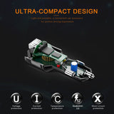 IMDEN Bluetooth FM Transmitter for Car, QC3.0 Wireless Bluetooth FM Radio Adapter Music Player FM Transmitter / Car Kit with Hands-free Calling and 2 USB Ports Charger Support USB Drive