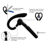 Bluetooth Headset, COMEXION Wireless Bluetooth Earpiece V4.1 Hands-Free Earphones with Stereo Noise Canceling Mic, Compatible iPhone Android Cell Phones Driving/Business/Office (Blue)