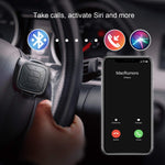 TUNAI Button Media Remote Control - Bluetooth 5.0 Wireless 6 Button Remote for iPhone and Android Smartphones - Play/Pause, Next/Last Track, Volume, Calls, Siri/Assistant, Camera and Video Recording