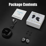 Wireless Earbuds, Letsfit Bluetooth 5.0 Headphones True Wireless in-Ear Earbuds 20H Playtime Deep Bass 3D Stereo Sound, Bluetooth Earbuds with Built-in Mic Portable Charging Case