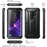 Samsung Galaxy S9+ Plus Case, SUPCASE Full-Body Rugged Holster Case with Built-in Screen Protector for Galaxy S9+ Plus (2018 Release), Unicorn Beetle PRO Series - Retail Package (Black)