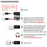 USB Bluetooth Transmitter,YETOR 3.5mm Portable Stereo Audio Wireless Bluetooth Transmitter for TV,Bluetooth for pc, MP3/MP4,2 Devices Pair Simultaneously (tx9-new)