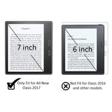 Kindle Oasis E-Reader 2017 7 inch (2017 release),ELECNEWELL 9 Hardness HD Anti-Scratch Bubble-Free Tempered Glass Screen Protector for All-New Kindle Oasis E-reader (9th Generation, 2017 Release)