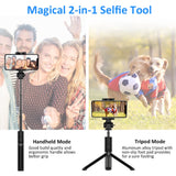 Selfie Stick Bluetooth, AYY Extendable Selfie Stick Tripod with Wireless Remote Selfie Stick for iPhone Xs/iPhone XR/iPhone Xs Max/iPhone X/iPhone 8/8 Plus/7/6, Galaxy S9/S9 Plus/S8/Note 8/Note 9