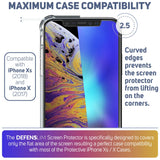 Screen Protector for iPhone Xs/X Glass by Witkeen Tempered Glass Screen Protector for iPhone Xs/X Glass with Install Guide Frame, Flexible, Compatible with Apple iPhone Xs/X Cases, (2-Pack)