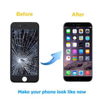 QTlier Screen Replacement for iPhone 7 LCD Display and Touch Screen Digitizer Replacement Full Assembly with Repair Tool Kit(Black, 4.7Inch, for iPhone 7)