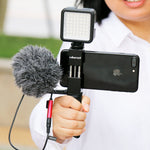 ULANZI Metal Phone Tripod Mount with Hot Shoe Mount Smartphone Video Rig Tripod Mount Adapter