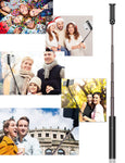 JTWEB Selfie Stick Bluetooth All in One Selfie Sticks Upgrade Aluminum Design for iPhone Xs/XS max/XR/X/8/8P/7/7P/6s/6/5, Android Galaxy S9/8/7/6/Note, Huawei, Nubia, More (Selfie Stick Compact)