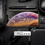 Trianium (3 Packs) Screen Protector Designed for Apple iPhone XS & iPhone X 2018 2017 Premium HD CLARITY 0.25mm Tempered Glass Screen Protector with Alignment Case Frame [3D Touch] (3-Pack)