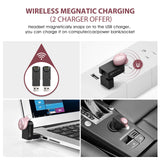 Mpow EM1 Bluetooth Earpiece, V4.1 Wireless Headphones, 6-Hr Playing Time Mini Bluetooth Earbud with Microphone, Invisible Car Bluetooth Headset for Cell Phone (One Pcs, Two Charger)