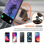 Trianium Magnetic Car Phone Mount for iPhone Xs Max XR X 8 7 6s 6 Plus,Galaxy S10 S10+ S10e S9 S8 Edge Note 9,LG G7 ThinQ,Pixel 3 XL[Stick On Dashboard Holder w/3M Adhesive/Bendable Base/Metal Plate]