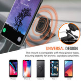 Trianium Magnetic Car Phone Mount for iPhone Xs Max XR X 8 7 6s 6 Plus,Galaxy S10 S10+ S10e S9 S8 Edge Note 9,LG G7 ThinQ,Pixel 3 XL[Stick On Dashboard Holder w/3M Adhesive/Bendable Base/Metal Plate]