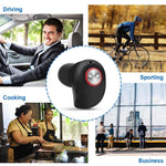 Mini Invisible Bluetooth Earbud,V4.1 Stereo Wireless Bluetooth Earphone with Built-in Mic,Sports Noise Cancelling in-Ear Headphone for iPhone Samsung and Other Android Phones (Black)