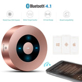 [LED Touch Design] Bluetooth Speaker, XLEADER Portable Wireless Bluetooth Speakers with HD Sound/ 12-Hour Playtime/Bluetooth 4.1 / Micro SD Support, for iPhone/ipad/Tablet/Laptop/Echo dot (Rose Gold)