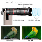 Phone Camera Lens, 5 in 1 Cell Phone Lens Kit 15X Telephoto Zoom Lens + Wide Angle + Fisheye + Macro Lens(2 Lens) Compatible with iPhone Samsung Android and Most Smartphones