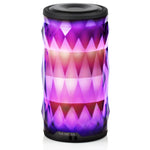 LED Bluetooth Speaker,Night Light Changing Wireless Speaker,MIANOVA Portable Wireless Bluetooth Speaker 6 Color LED Themes,Handsfree/Phone/PC/MicroSD/USB Disk/AUX-in/TWS Supported