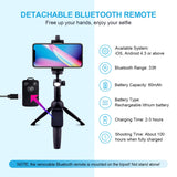 Selfie Stick Tripod Bluetooth, LATZZ 40 Inch Extendable Phone Tripod Monopod with Wireless Remote Shutter and Tripod Stand Compatible iPhone X/8/8P/7/7P/6/6P/Galaxy Note 8/S9+/S9, More