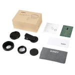 AUKEY Ora iPhone Camera Lens, 0.45x 140° Wide-Angle + 10x Macro Clip-On iPhone Lens for iPhone 8/7 / 6s / 6 Plus, Samsung, Other Android Smartphones