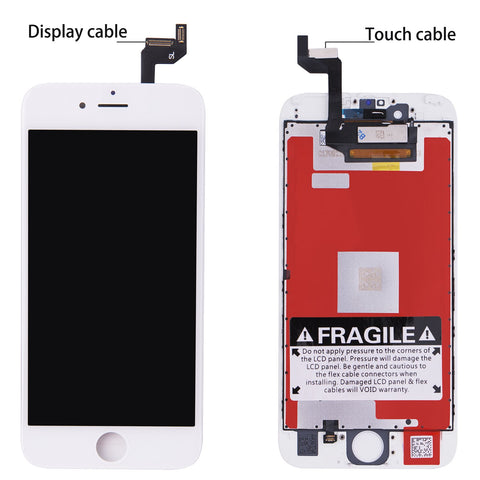 New iPhone 6S Screen Replacement LCD Dispaly for LCD Touch Screen Digitizer Assembly With 3D Touch Full Set Tools for iPhone 6S screen 4.7" White