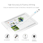 Stylus Pen Compatible for Apple iPad, Adrawpen Rechargeable Active Stylus Pen with 2 in 1 Copper & Mesh Fine Tip, 5 Mins Auto Off Smart Pencil Digital Pen for All Apple iPad/iPhone/iPad Pro-White